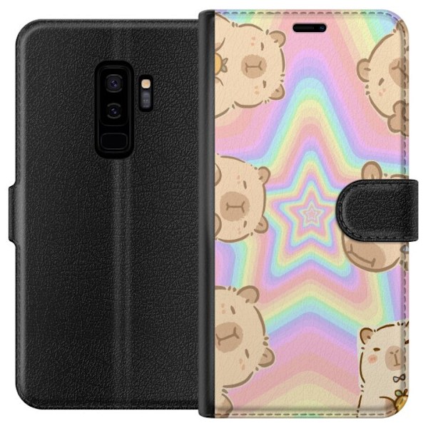 Samsung Galaxy S9+ Lompakkokotelo Kawaii Capybara Galaxy Söp