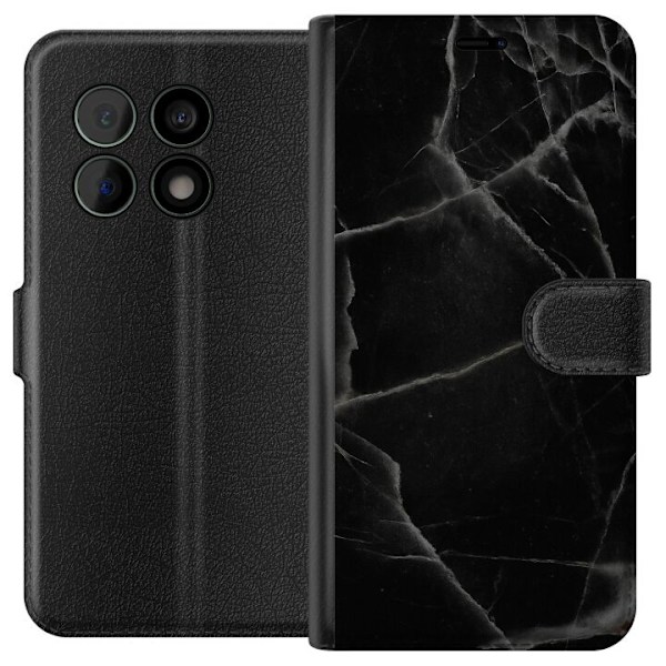 OnePlus 10 Pro Tegnebogsetui Sort marmor