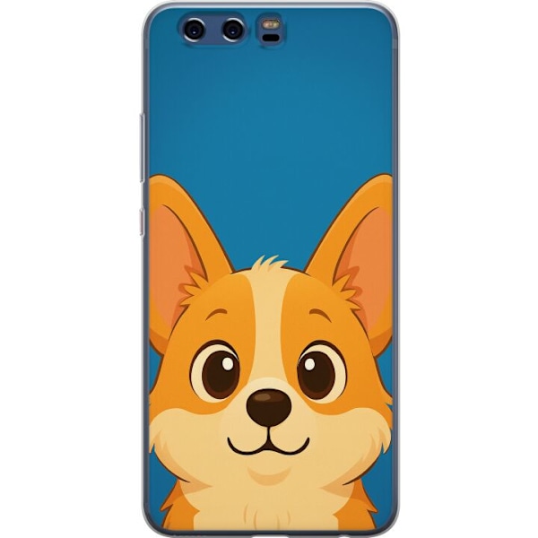 Huawei P10 Läpinäkyvä kuori Hello Corgi