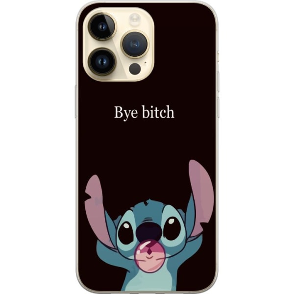Apple iPhone 14 Pro Max Gjennomsiktig deksel Bye bitch, Stitch