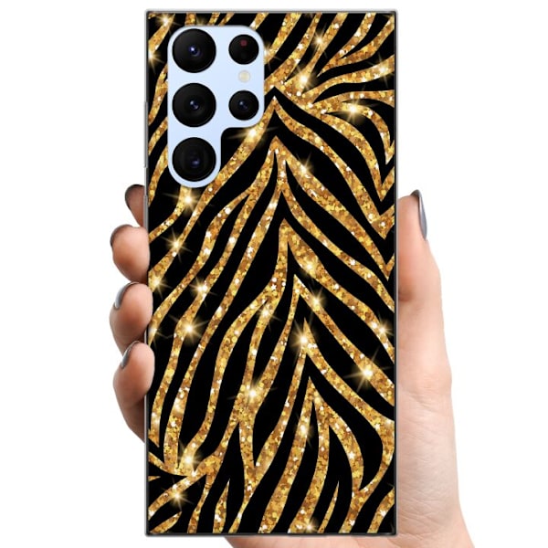 Samsung Galaxy S22 Ultra 5G TPU Matkapuhelimen kuori Kulta & Kiiltää