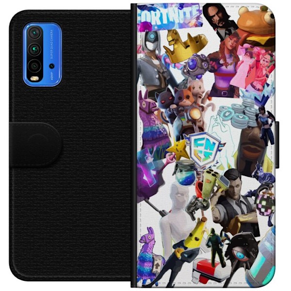 Xiaomi Redmi Note 9 4G Lompakkokotelo Fortnite