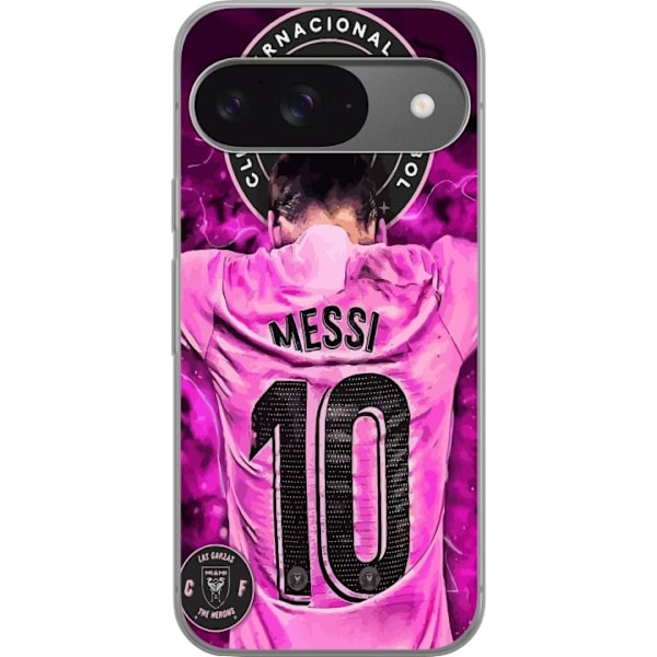 Google Pixel 9 Pro Läpinäkyvä kuori Lionel Messi (Inter Mia