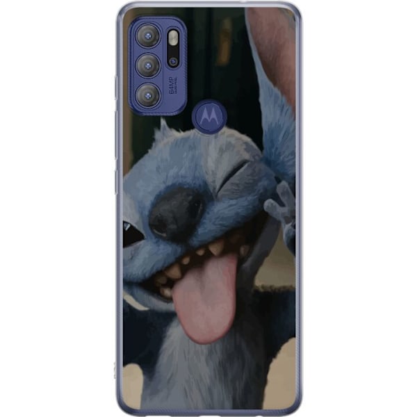 Motorola Moto G60S Genomskinligt Skal Stitch Söt Alien – Bl