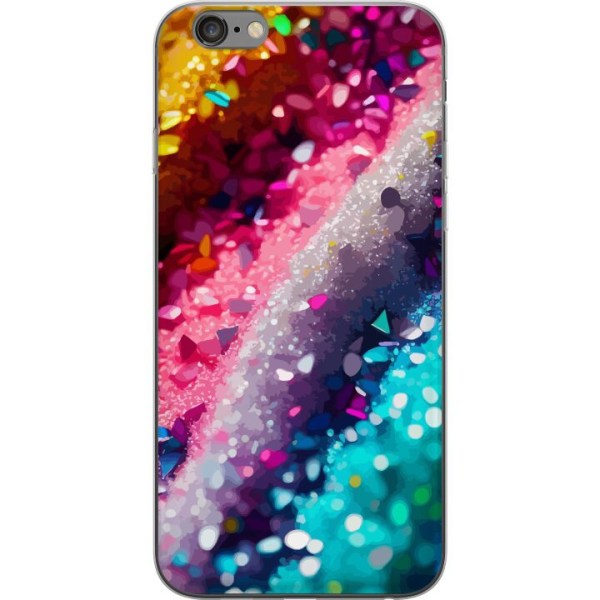 Apple iPhone 6s Plus Läpinäkyvä kuori Glitter