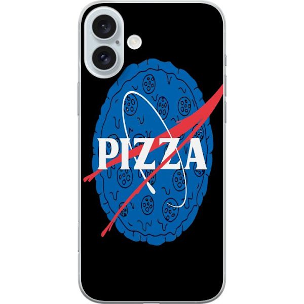 Apple iPhone 16 Plus Gjennomsiktig deksel Pizza Nasa