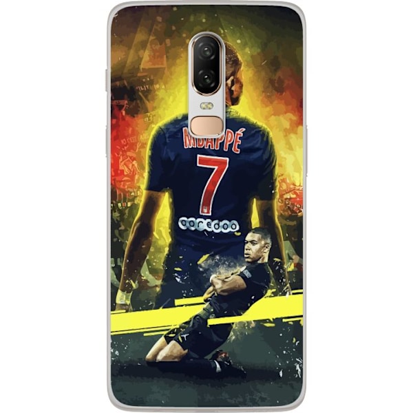 OnePlus 6 Läpinäkyvä kuori Mbappé