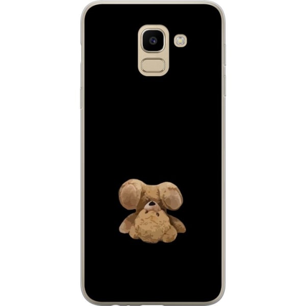 Samsung Galaxy J6 Läpinäkyvä kuori Ylösalaisin oleva karhu