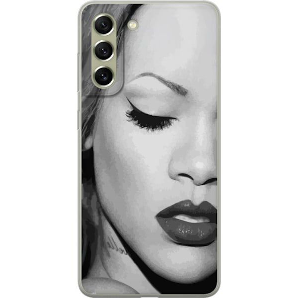 Samsung Galaxy S21 FE 5G Läpinäkyvä kuori Rihanna – Aesthetic Edit 2025