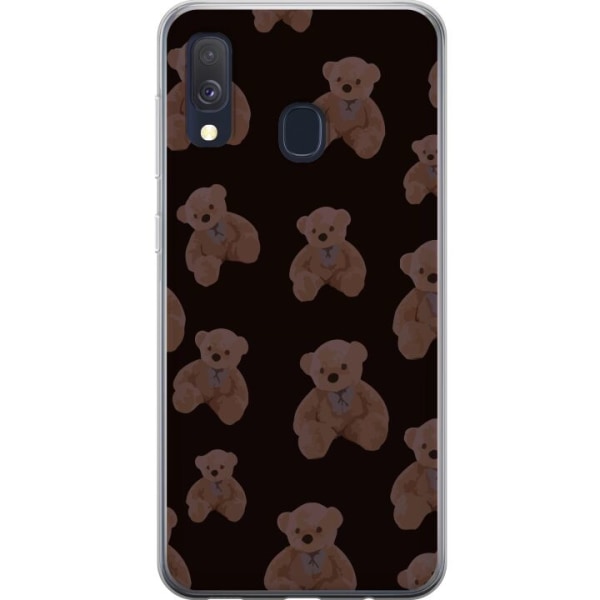 Samsung Galaxy A40 Gennemsigtig cover En bjørn flere bjørne