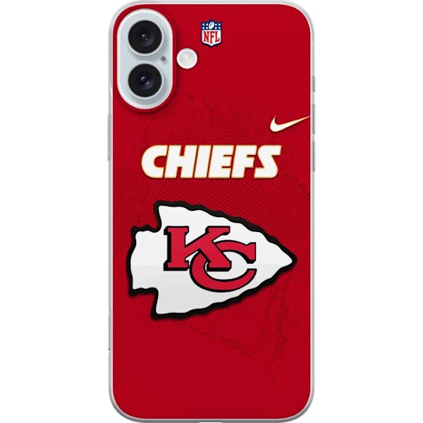 Apple iPhone 16 Plus Gennemsigtig cover Kansas City Chiefs