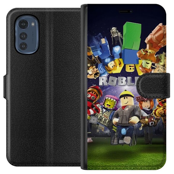 Motorola Moto E32s Tegnebogsetui Roblox Verden - Gaming Eventyr for Børn og Unge