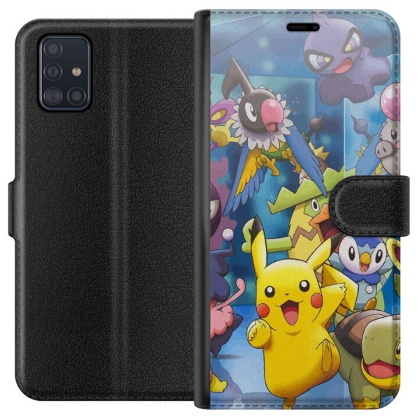 Samsung Galaxy A51 Lompakkokotelo Pokemon