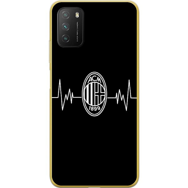 Xiaomi Poco M3  Läpinäkyvä kuori AC Milan