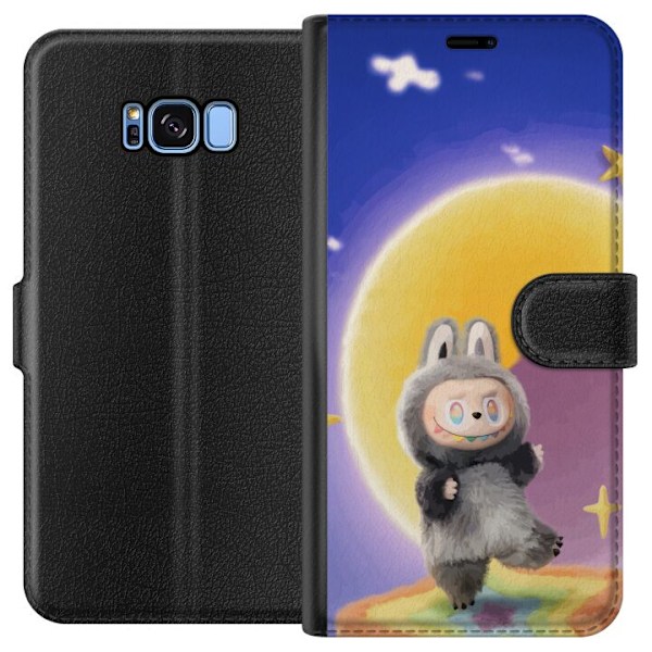 Samsung Galaxy S8 Lompakkokotelo Labubu Neon Pop - Neonväri p