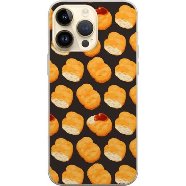 Kompatibelt Mobildeksel til Apple iPhone 14 Pro Max Mønster med sprø kyllingnuggets og ketchup brun