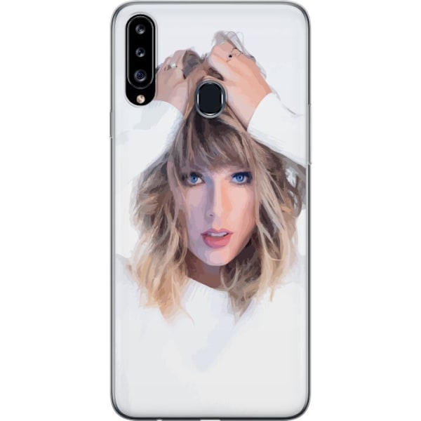 Samsung Galaxy A20s Genomskinligt Skal Taylor Swift