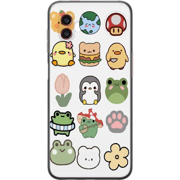 Samsung Galaxy Xcover6 Pro Läpinäkyvä kuori Kawaii Friends