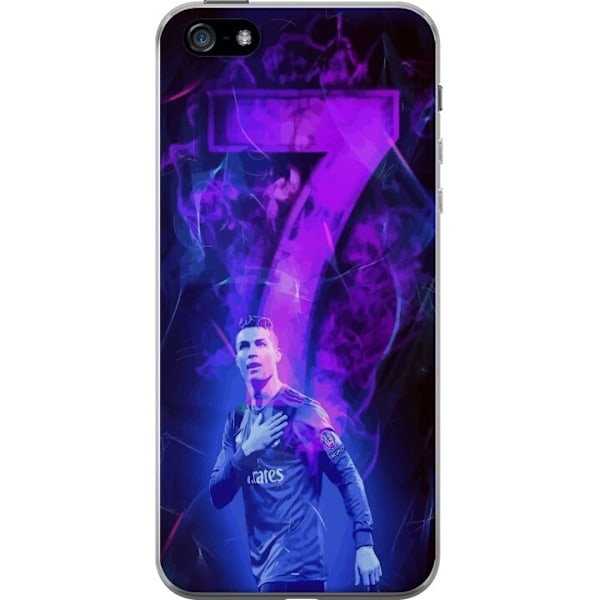 Apple iPhone 5 Läpinäkyvä kuori Ronaldo 7