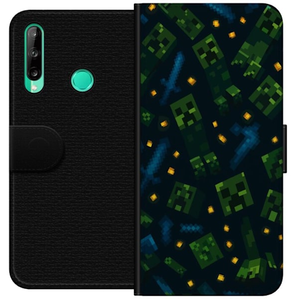 Huawei P40 lite E Tegnebogsetui Minecraft Dungeons Mob