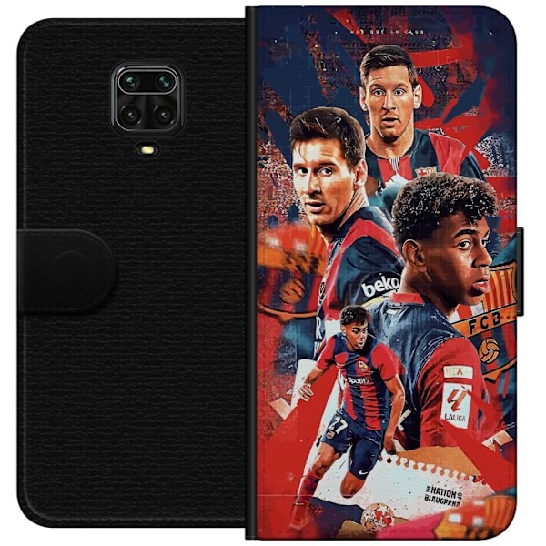 Xiaomi Redmi Note 9 Pro Lompakkokotelo Yamal Lamine x Messi