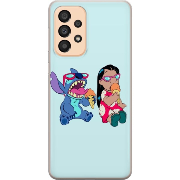 Samsung Galaxy A33 5G Genomskinligt Skal Lilo & Stitch