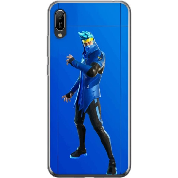 Huawei Y6 Pro (2019) Gennemsigtig cover Fortnite - Ninja Blue