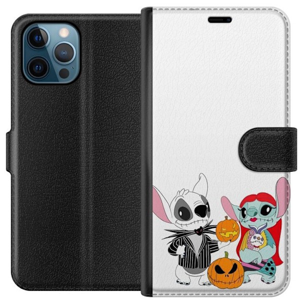 Apple iPhone 12 Pro Lommeboketui Stitch familien addams