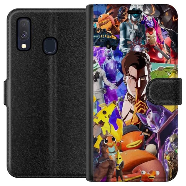 Kompatibel Tegnebogsetui til Samsung Galaxy A40 Fortnite