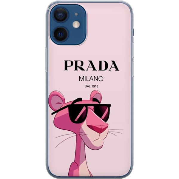 Apple iPhone 12 mini Gjennomsiktig deksel Prada Rosa Panteren