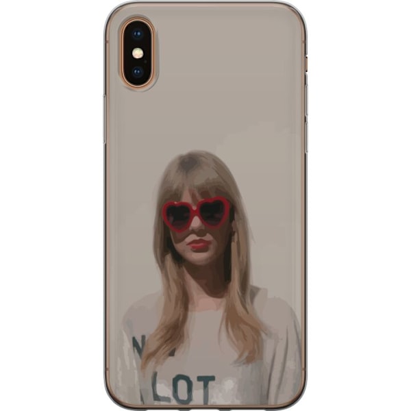 Apple iPhone X Genomskinligt Skal Taylor Swift