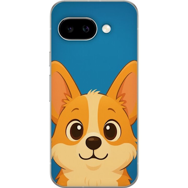 Google Pixel 9a Genomskinligt Skal Hello Corgi