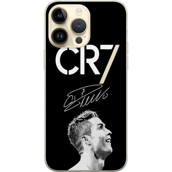 Apple iPhone 15 Pro Max Genomskinligt Skal CR7 Ronaldo