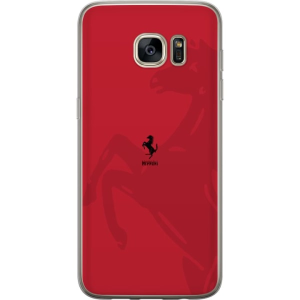Samsung Galaxy S7 edge Gennemsigtig cover Ferrari