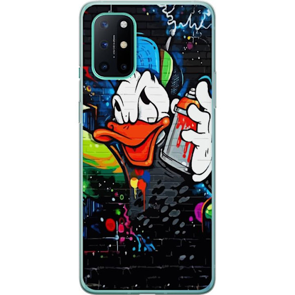 OnePlus 8T Läpinäkyvä kuori Kalle Anka Graffiti Disney Design Hauska Lasten Motiivi Väri Graafinen Suosittu Sarja Ikoninen Disney-hahmo