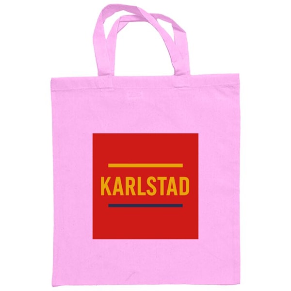 Mulepose | Holdbar Indkøbstaske i Stof Karlstad – Hockey Rosa one size