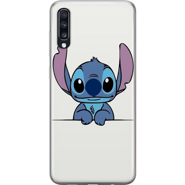 Samsung Galaxy A70 Genomskinligt Skal Stitch