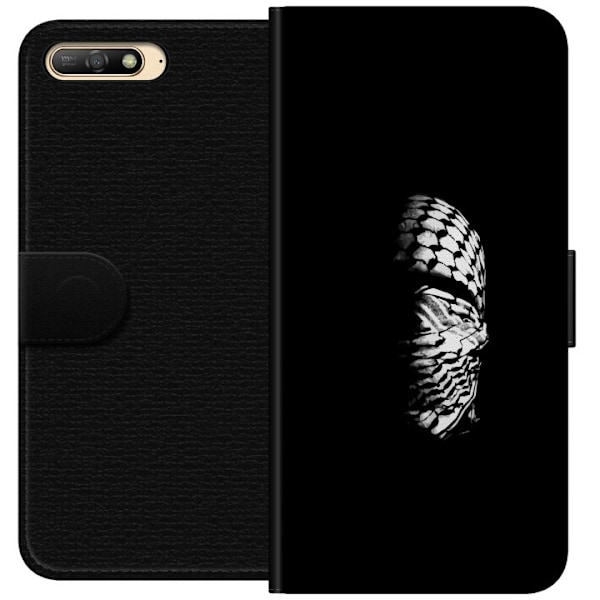 Huawei Y6 (2018) Lommeboketui Keffiyeh-mønster - klassisk sva