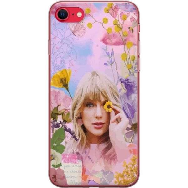 Apple iPhone 7 Genomskinligt Skal Taylor Swift - Blomma