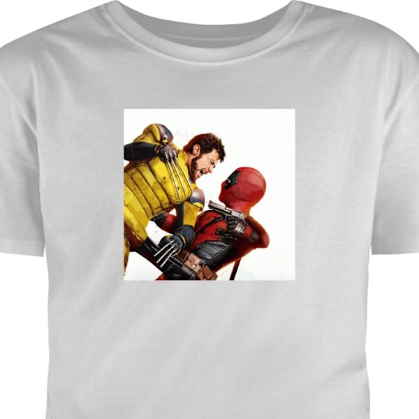 T-shirt til Voksen | Klassisk Voksen T-shirt Deadpool & Wolver grå L