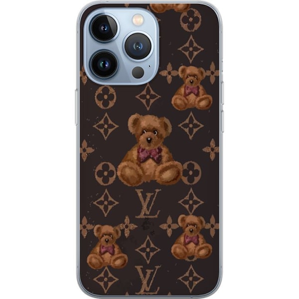 Apple iPhone 13 Pro Läpinäkyvä kuori Louis Vuitton Teddykarhu Kuvio Ylellinen Muotisuunnittelu Suosittu Motiivi Muoti-Trendi Ylelliset Asusteet