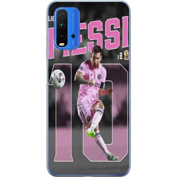 Xiaomi Redmi 9T Gennemsigtig cover Lionel Messi