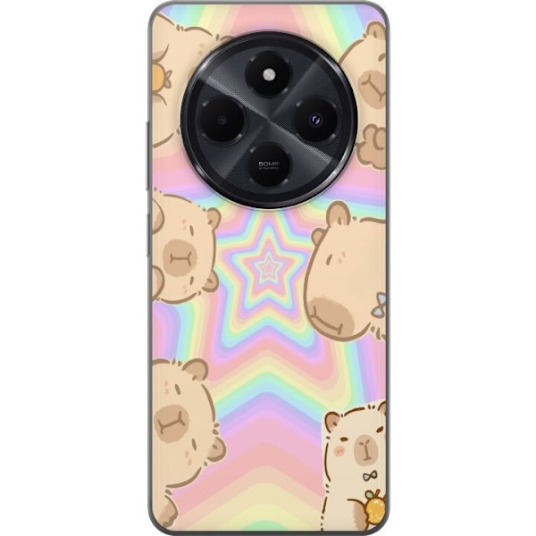 Xiaomi Redmi A4 Genomskinligt Skal Kawaii Capybara Galaxy Söt Anime Djur Rymdmotiv Kawaii Trend Present TikTok Design