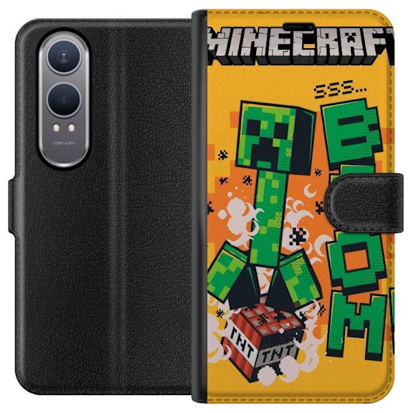 OnePlus Nord CE4 Lite Lommeboketui Minecraft Boom