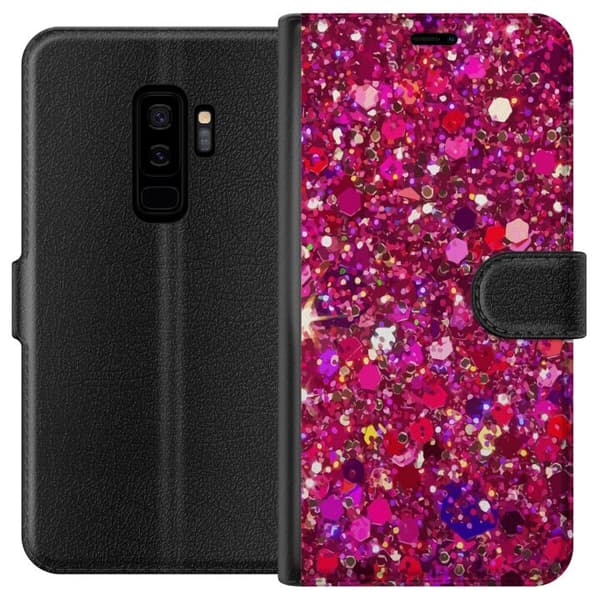 Kompatibel Tegnebogsetui til Samsung Galaxy S9+ Glitter