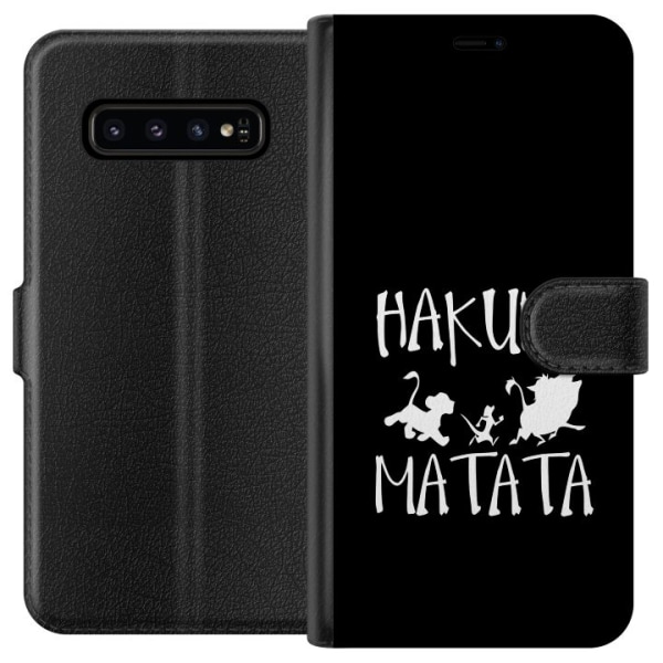 Samsung Galaxy S10 Lompakkokotelo Hakuna Matata