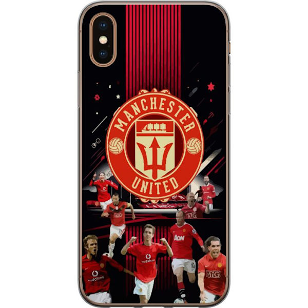 Apple iPhone XS Max Läpinäkyvä kuori Manchester United F.C.