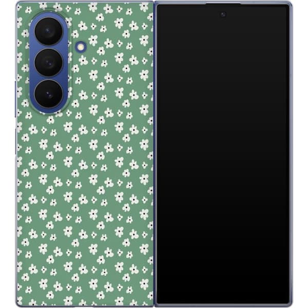 Kompatibelt Mobildeksel til Samsung Galaxy Z Fold7 Grønn blomstergrafikk grønn