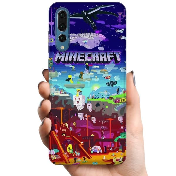 Kompatibelt Mobildeksel til Huawei P20 Pro MineCraft