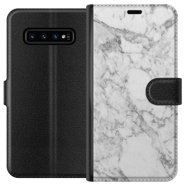 Samsung Galaxy S10 Lompakkokotelo Marmori